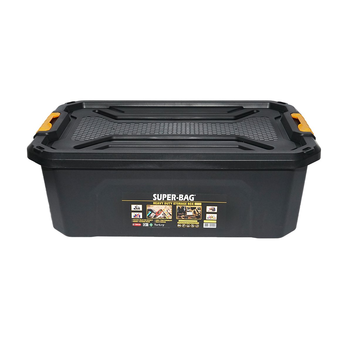 Cutie depozitare cu capac pentru sarcini grele 30L 580x380x200mm